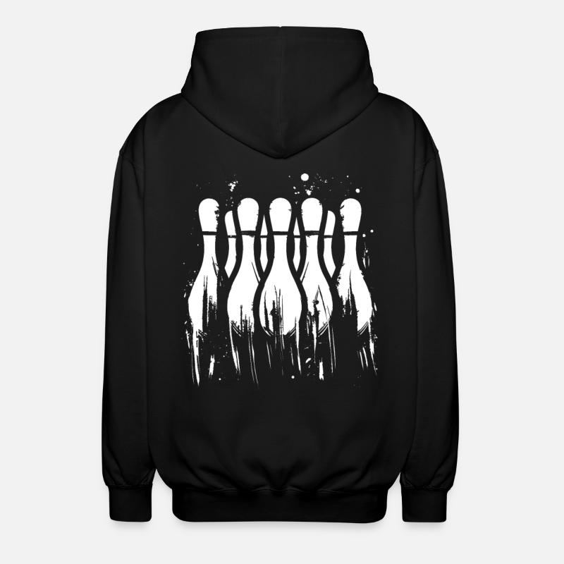 Graphiques de bowling - Veste à capuche unisexe - noir