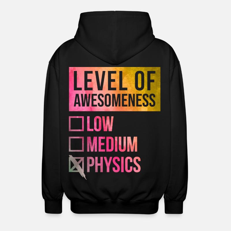 Physics - Unisex Hooded Jacket - black