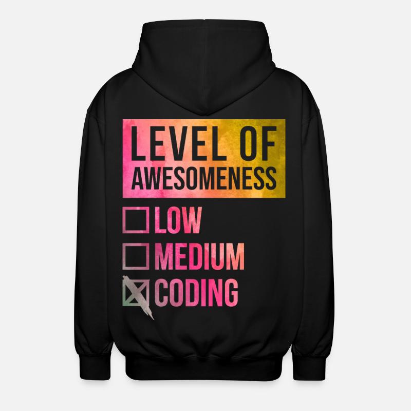 codage - Veste à capuche unisexe - noir