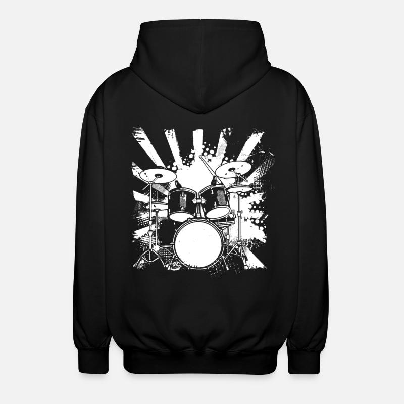 Trapset Zeichnung - Unisex Kapuzenjacke - Schwarz