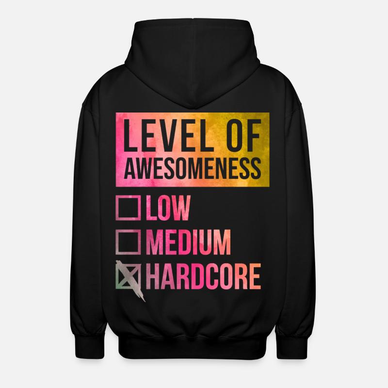 Hardcore - Unisex Hooded Jacket - black