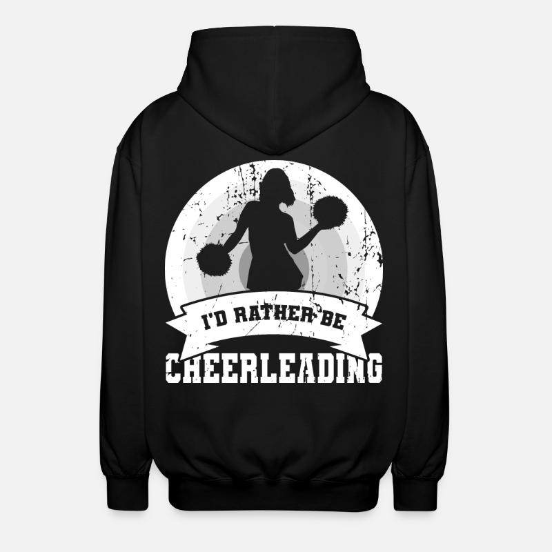 I’d Rather Be Cheerleading - Unisex Kapuzenjacke - Schwarz