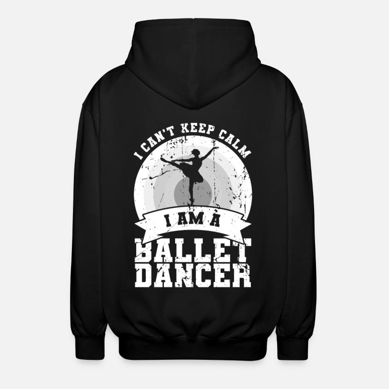 I'm a ballet dancer - Unisex Hooded Jacket - black