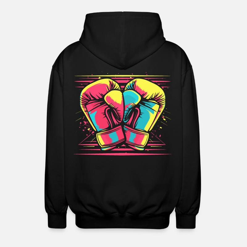 Gants de boxe Look Comic - Veste à capuche unisexe - noir