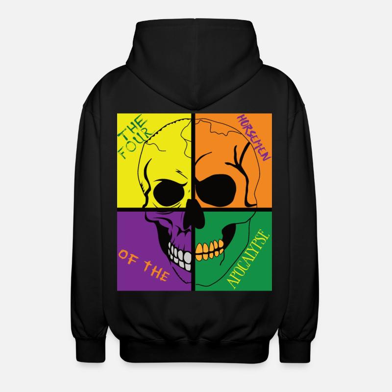 Schädel der Apocalypse - Unisex Kapuzenjacke - Schwarz