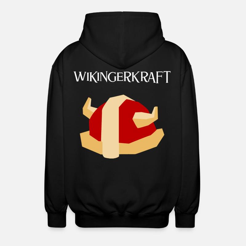 Wikingerkraft - Unisex Kapuzenjacke - Schwarz