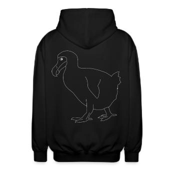 Dodo - Unisex Kapuzenjacke - Schwarz - Hinten - AI Model Male 185 light (185cm)