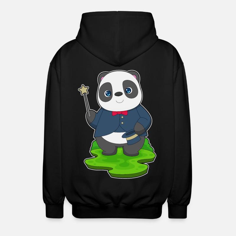 Baguette de sorcier panda - Veste à capuche unisexe - noir