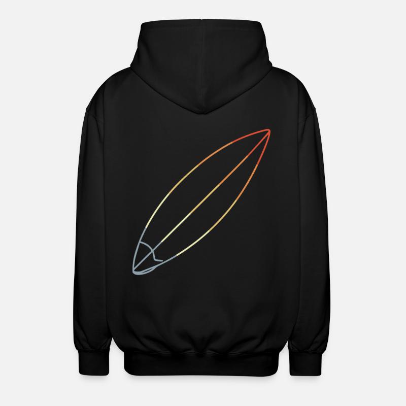Planche de surf - Veste à capuche unisexe - noir
