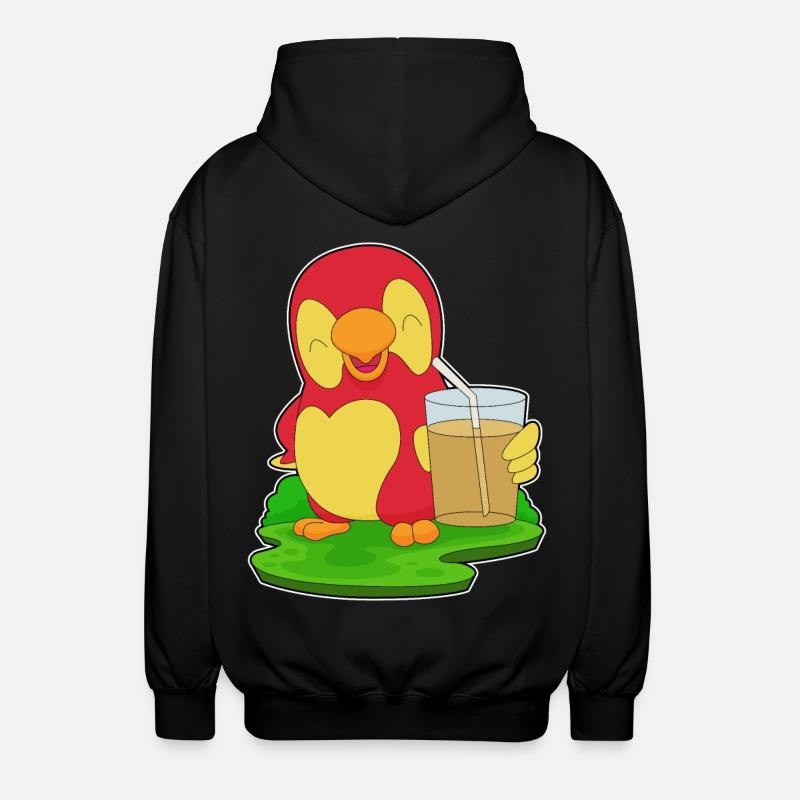 Papagei Saft - Unisex Kapuzenjacke - Schwarz