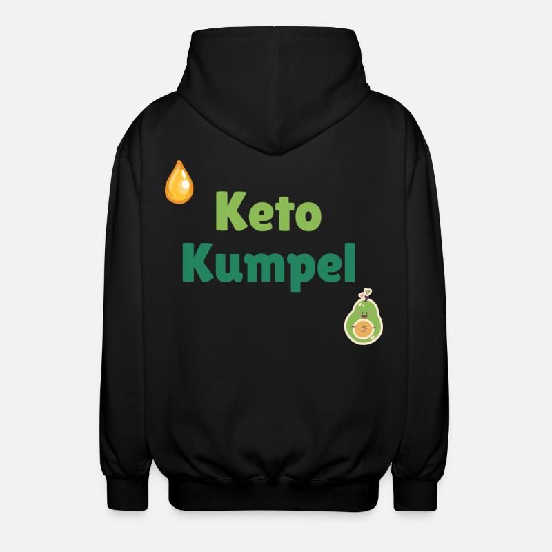 Keto Buddy - Veste à capuche unisexe - noir