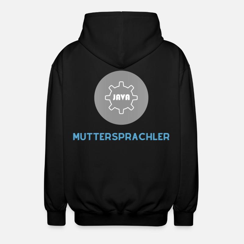 Muttersprachler: JavaScript Edition - Unisex Kapuzenjacke - Schwarz