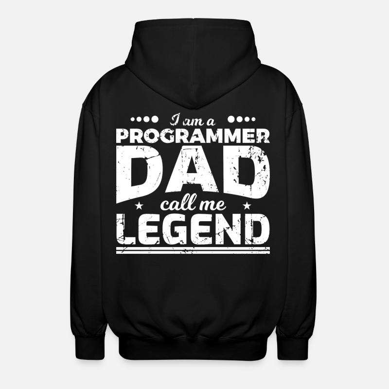 Coder Dad - Unisex Hooded Jacket - black