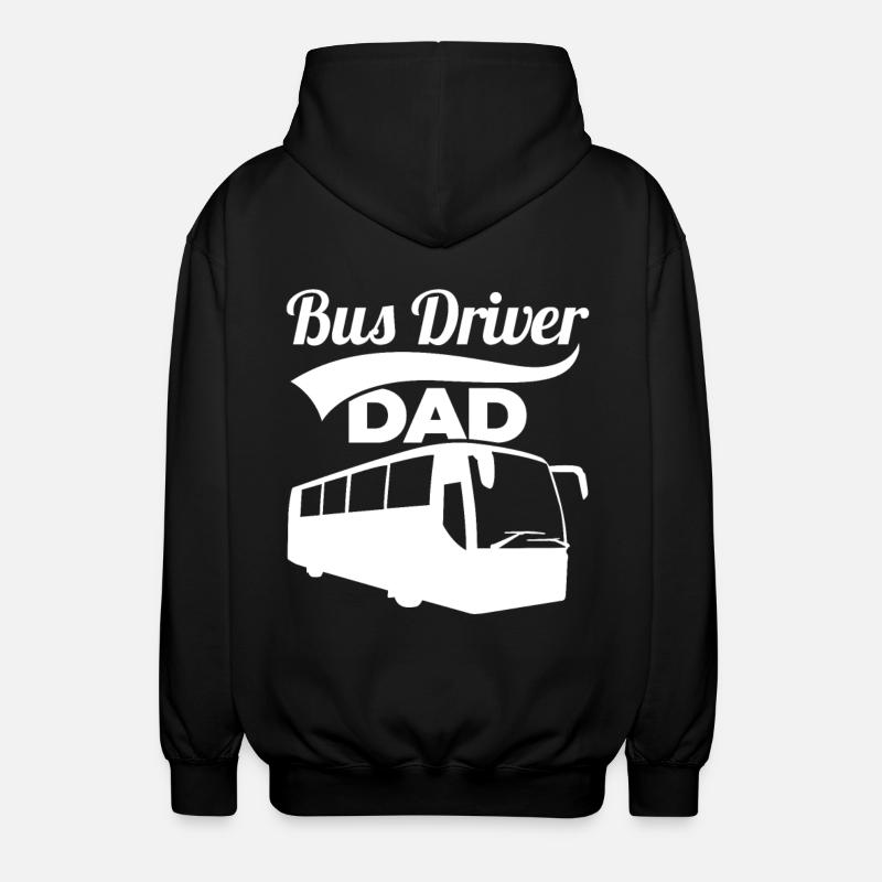 Bus Driver Dad - Unisex Kapuzenjacke - Schwarz