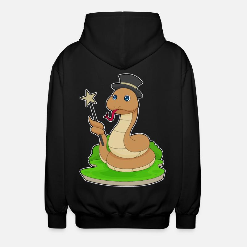 Serpent Sorcier Baguette - Veste à capuche unisexe - noir