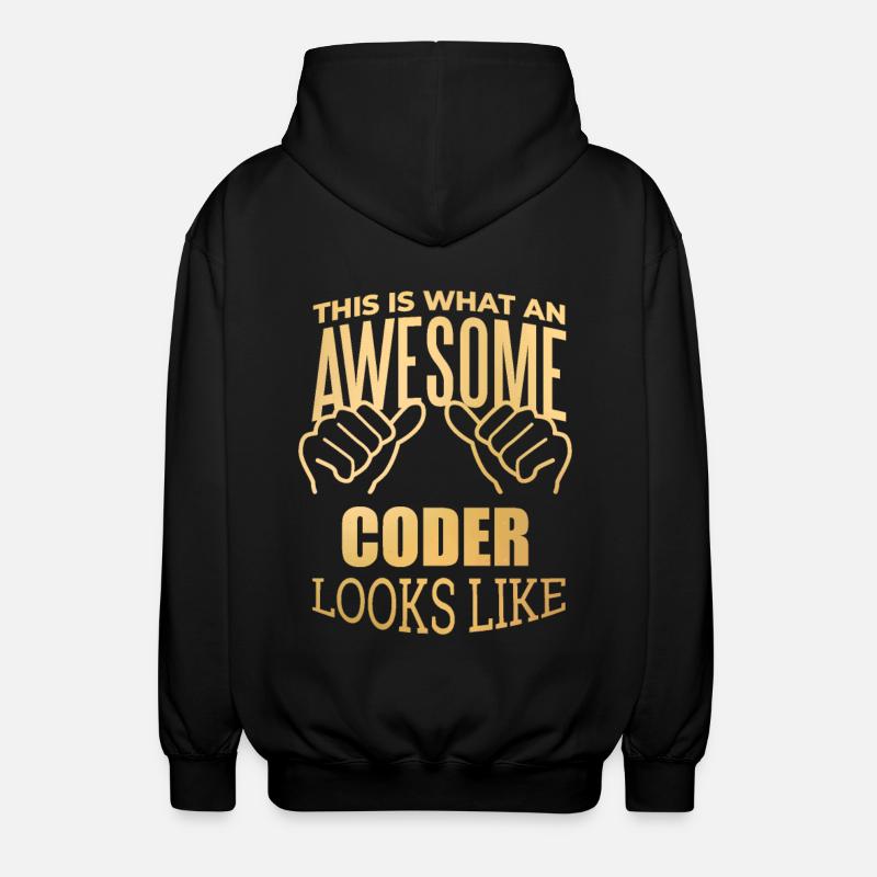 codage - Veste à capuche unisexe - noir