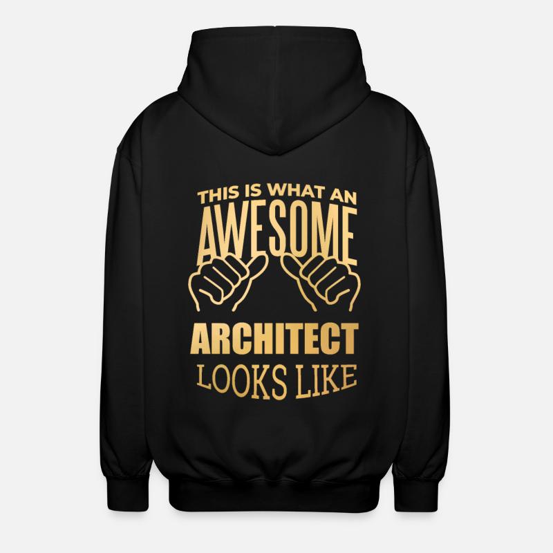 architecte - Veste à capuche unisexe - noir
