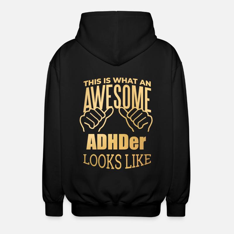 ADHS - Unisex Kapuzenjacke - Schwarz