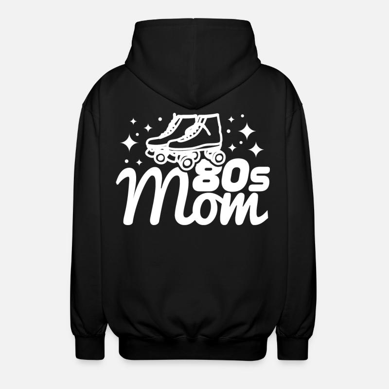 80er Mama - Unisex Kapuzenjacke - Schwarz
