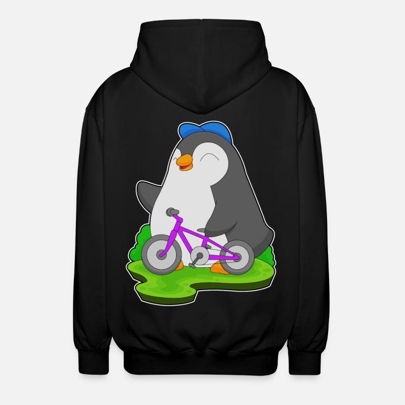 Vélo pingouin - Veste à capuche unisexe - noir