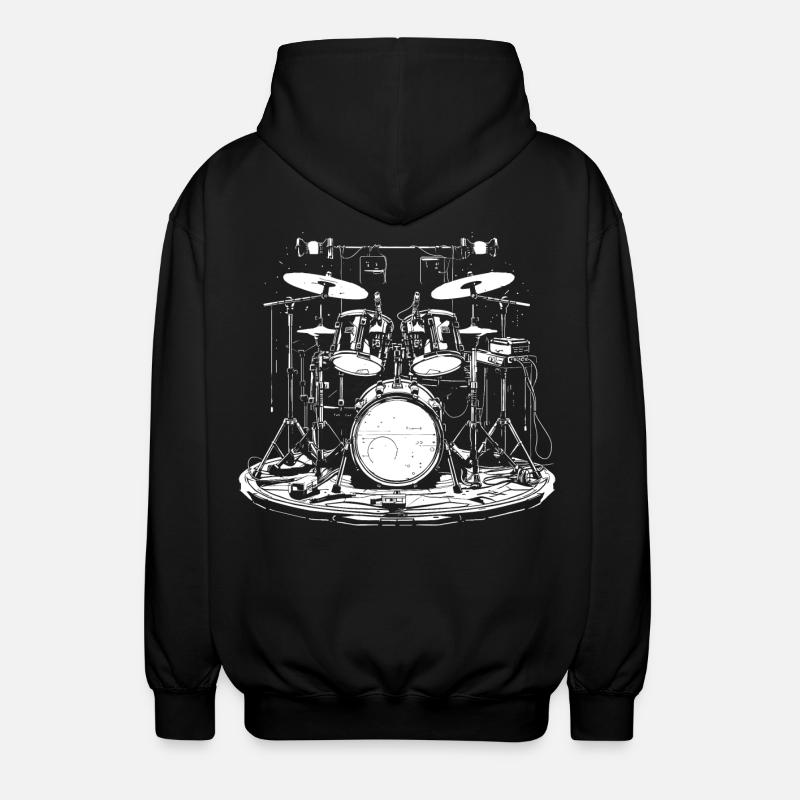 Percussion - Veste à capuche unisexe - noir