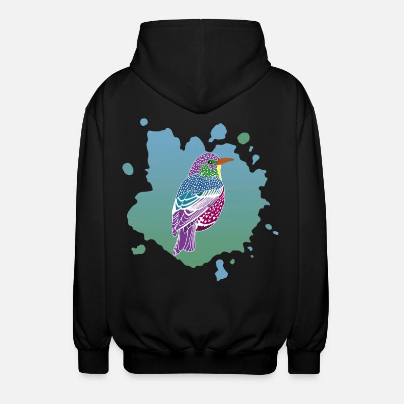 Traum von einem Vogel - Unisex Kapuzenjacke - Schwarz