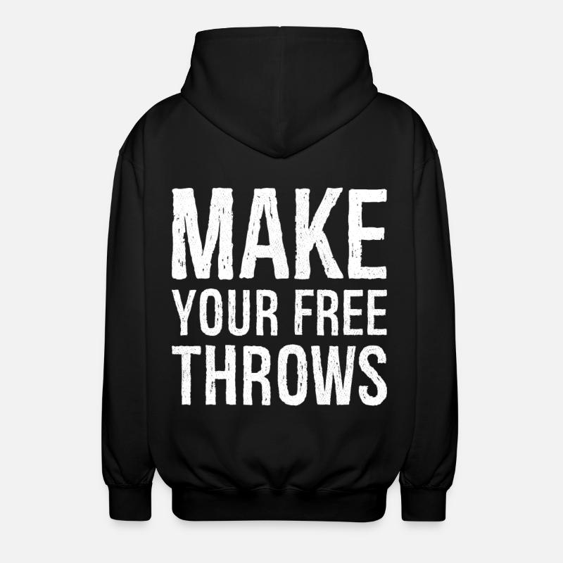 Machen Sie Ihre Freiwürfe - Unisex Kapuzenjacke - Schwarz