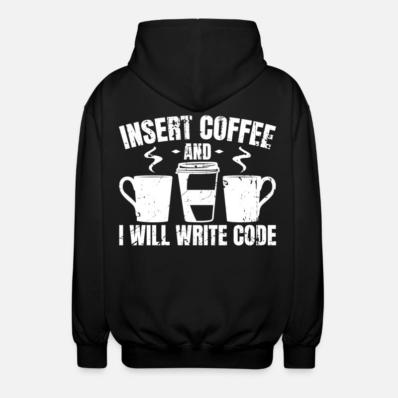 Programmeur Blagues drôles - Veste à capuche unisexe - noir