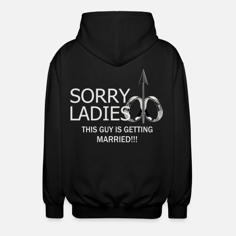 Mann wird Heiraten - Unisex Kapuzenjacke - Schwarz