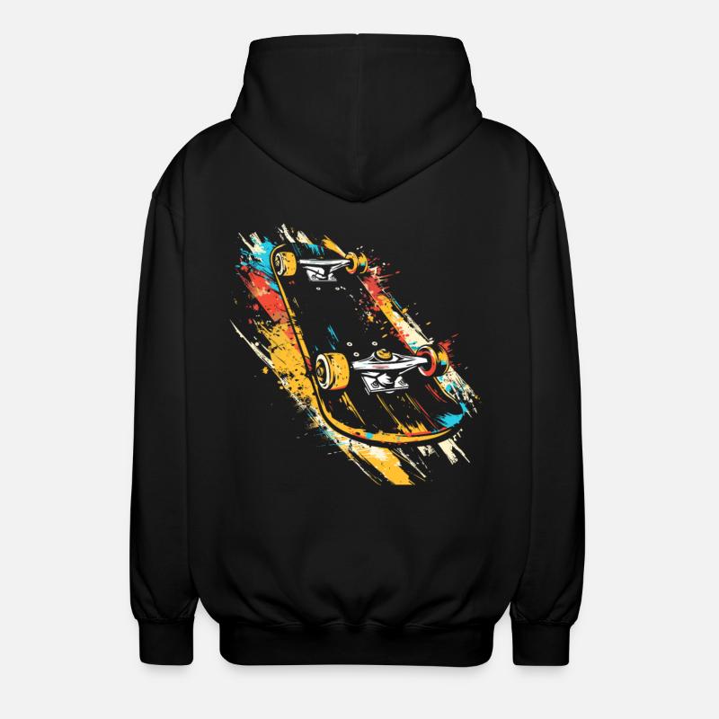 Skateboard Graffiti - Veste à capuche unisexe - noir
