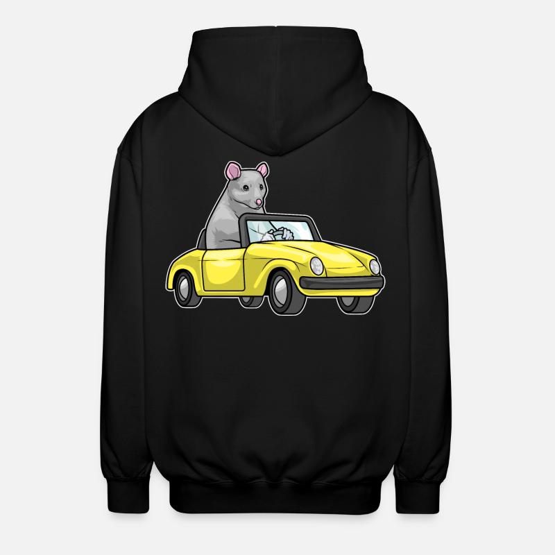 Voiture Rat - Veste à capuche unisexe - noir