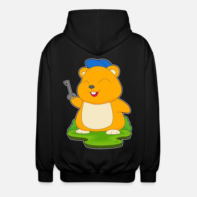 Clé du hamster - Veste à capuche unisexe - noir