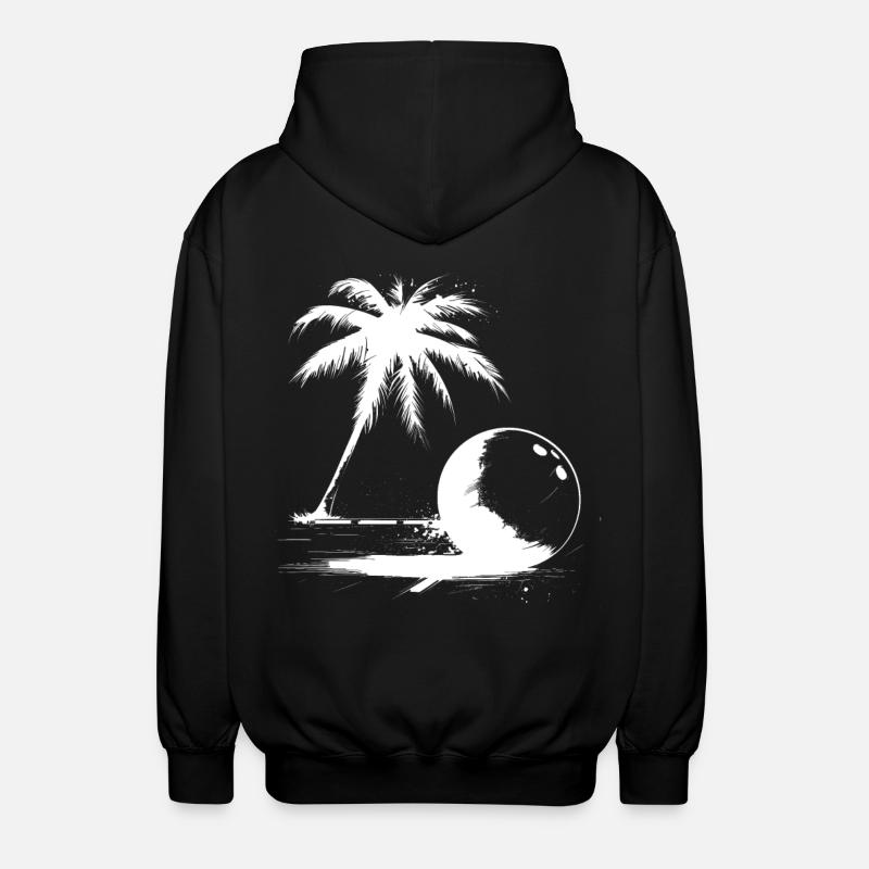Palmier de bowling - Veste à capuche unisexe - noir