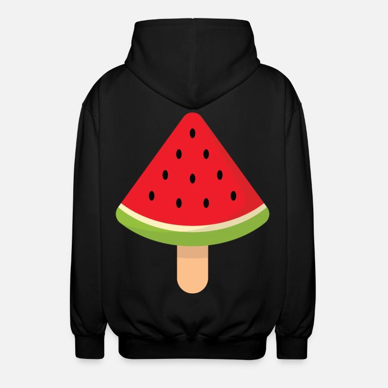 crème de pastèque - Veste à capuche unisexe - noir