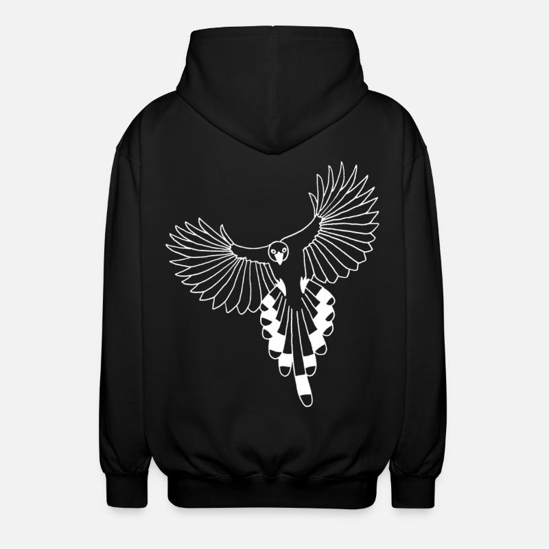 L'envol de l'oiseau blanc - Veste à capuche unisexe - noir