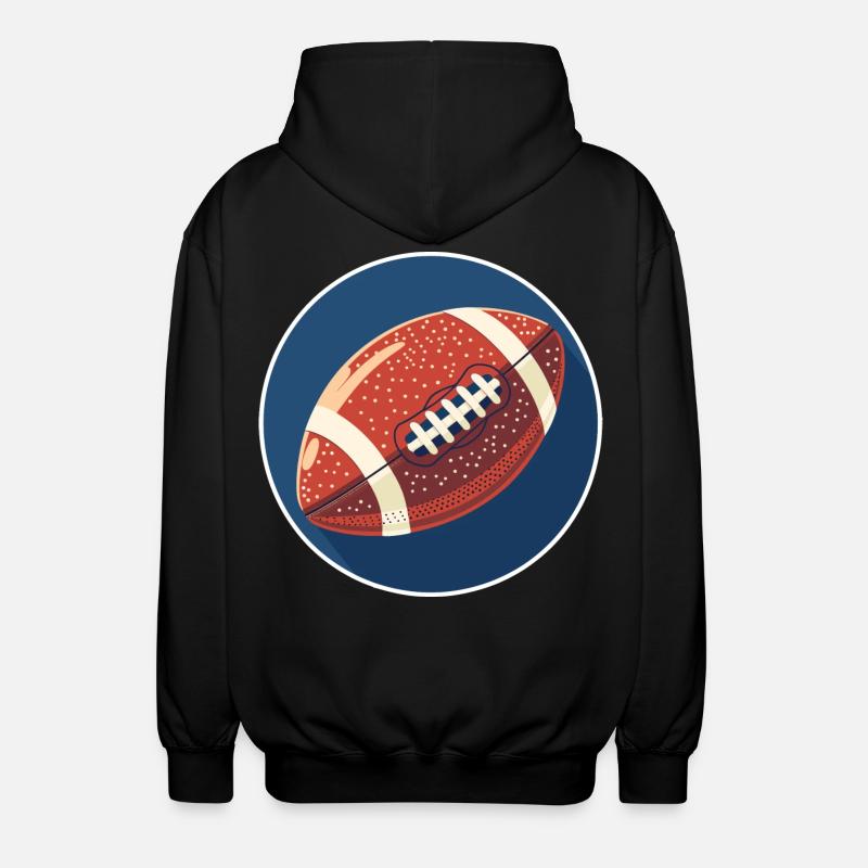 Graphismes de football - Veste à capuche unisexe - noir