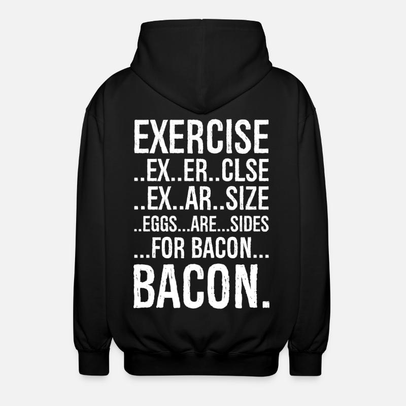 Exercice bacon - Veste à capuche unisexe - noir