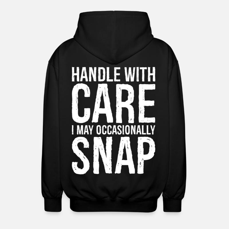 Manipuler avec soin - Veste à capuche unisexe - noir