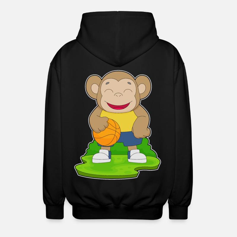 Singe Basketteur Basketteur - Veste à capuche unisexe - noir