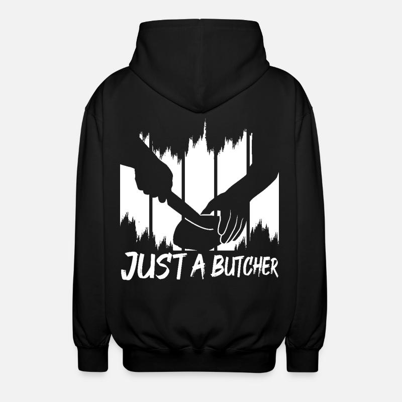 Juste un boucher - Veste à capuche unisexe - noir