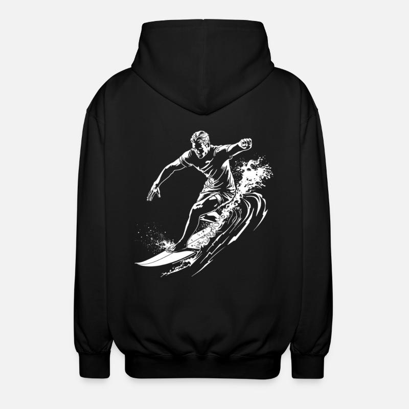 Surf - Veste à capuche unisexe - noir
