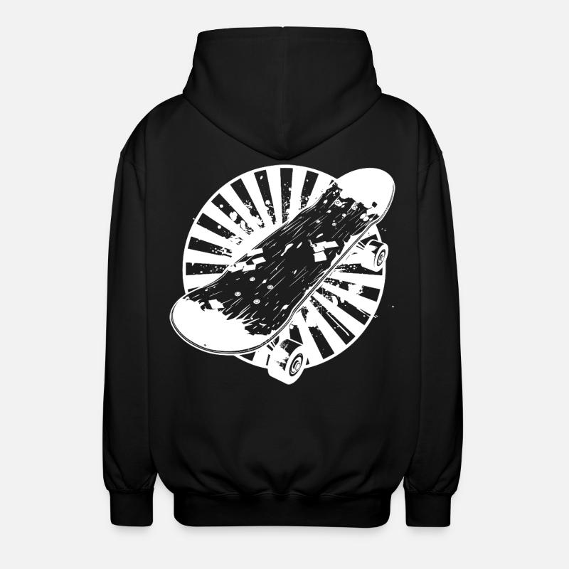 Graphiques de skateboard - Veste à capuche unisexe - noir