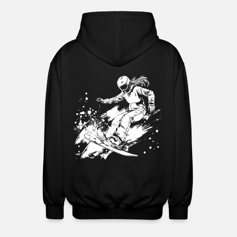 Snowboarder - Veste à capuche unisexe - noir
