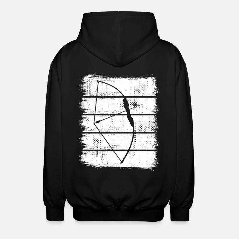 Bogenjagd - Unisex Kapuzenjacke - Schwarz