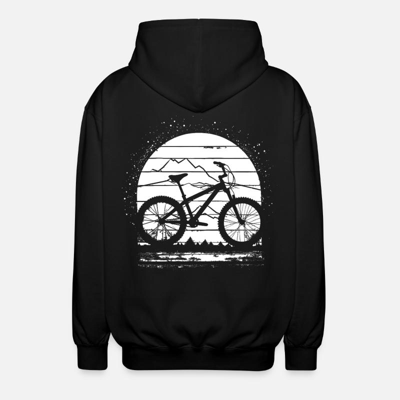Dessin VTT - Veste à capuche unisexe - noir