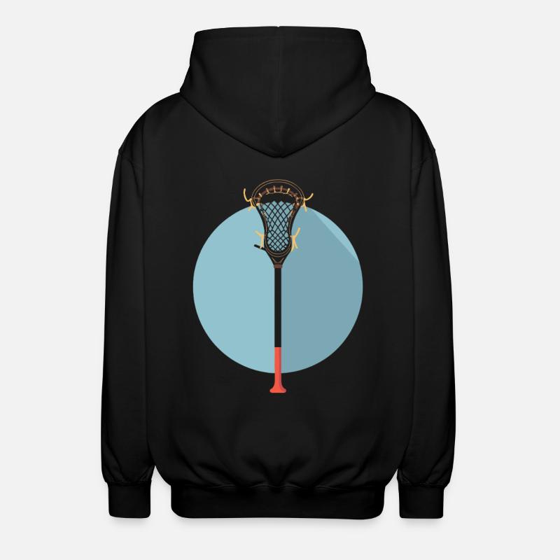 Graphique du bâton de crosse - Veste à capuche unisexe - noir