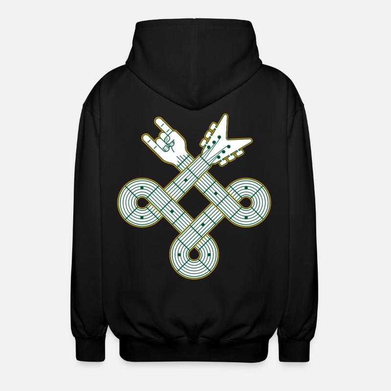Celtic Knot Guitar - Unisex Kapuzenjacke - Schwarz
