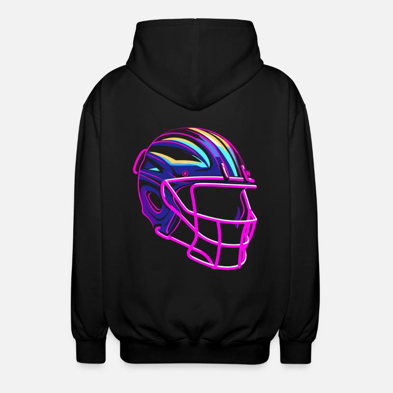 Casque de crosse Synthwave - Veste à capuche unisexe - noir