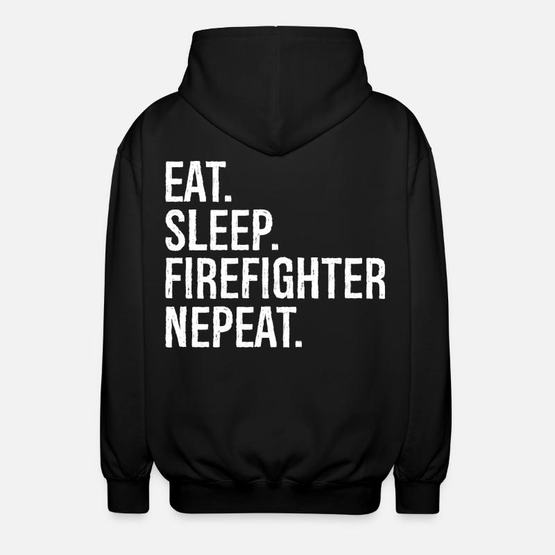 Manger Dormir Pompier Nepeat - Veste à capuche unisexe - noir