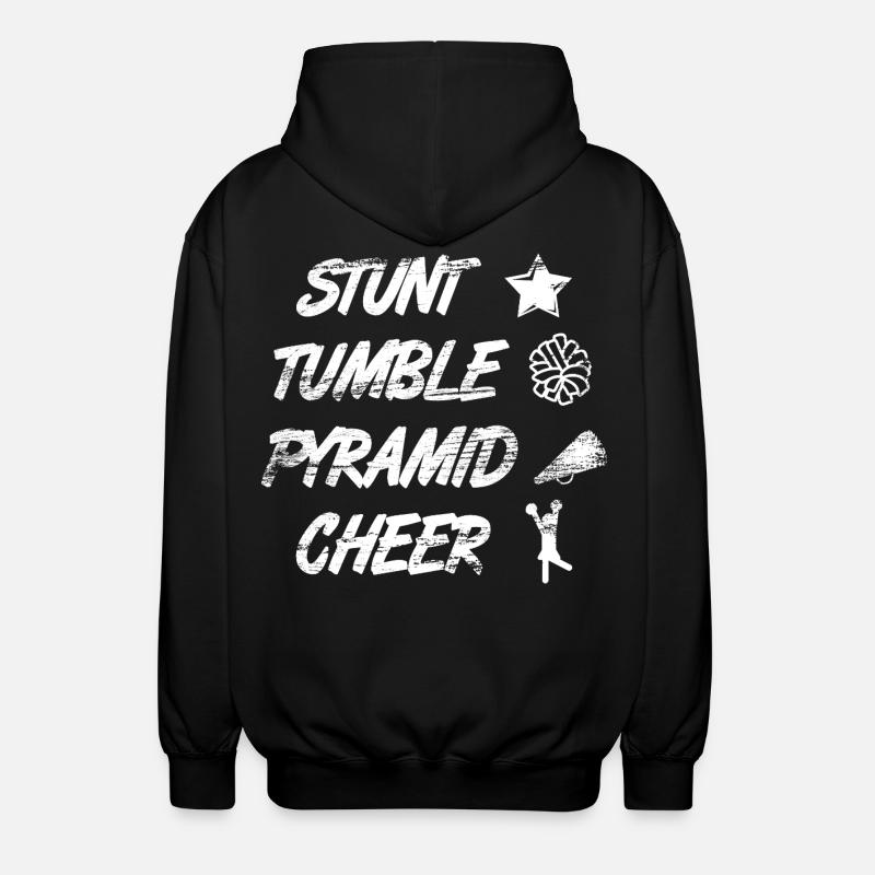 Cascade Culbute Pyramide Cheer - Veste à capuche unisexe - noir